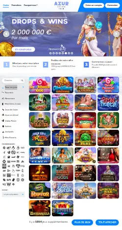 l'application et interface BRONZE CASINO