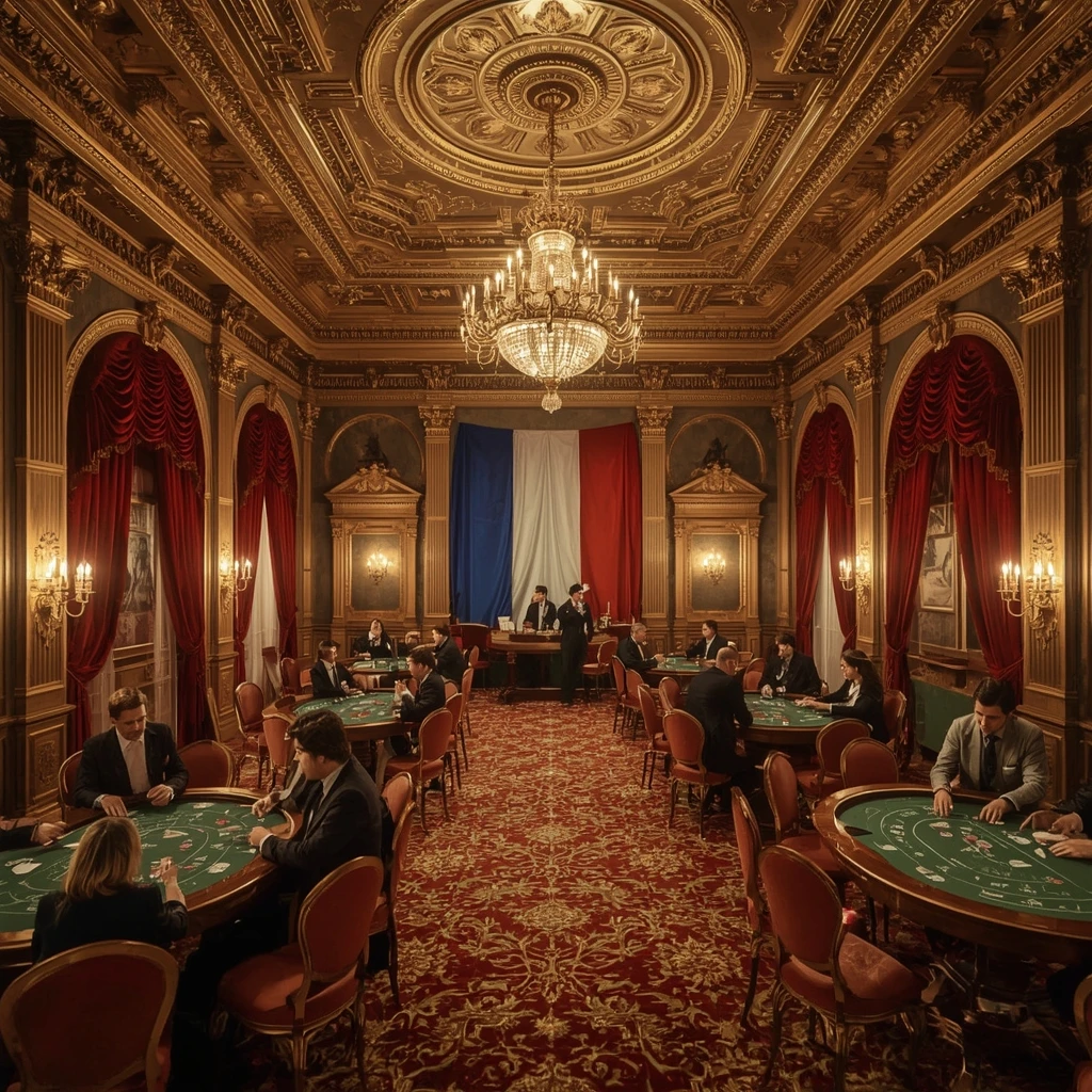 Le casino et le drapeau français BRONZE CASINO